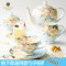 Creative design of coffee cup: European tea set bone porcelain British ceramic latte cappuccino special cup
