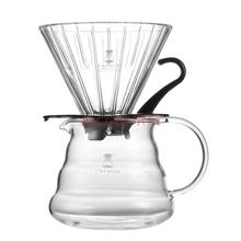 V60 conical coffee filter cup made by HARIO Company