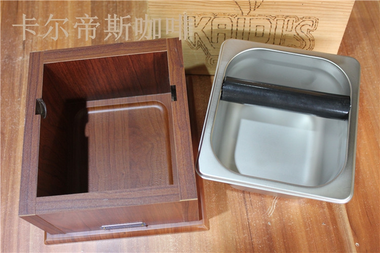 Tiamo brand coffee brewing utensils: Tiamo stainless steel powder box fashion coffee BC0149