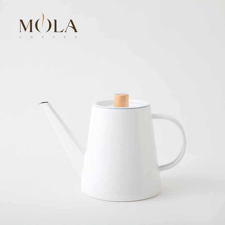 Kaico Koizumi Koizumi Japanese hand coffee pot enamel enamel porcelain long mouth thin mouth pot coffee for beginners