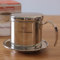 Coffee brewing utensils: Tiamo stainless steel Vietnam dripping pot hand brewing coffee cup dripping filter