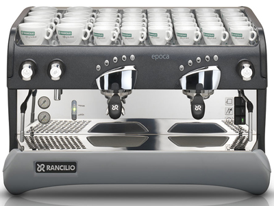 Commercial use of Italian semi-automatic coffee machine with double-head electronic control version of Rancilio EPOCA CD2 brand
