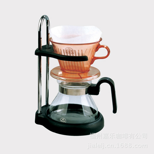 How to use the proportion of the American drip filter coffee pot the coffee powder of the coffee pot is grinded