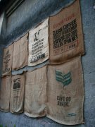 Coffee, raw beans, sacks, can be infinitely wonderful