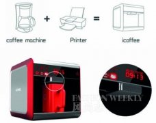 A coffee machine that can print