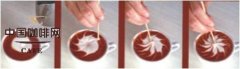 [illustration] Flower wheel cappuccino coffee
