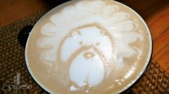 Caffe Sospeso latte Coffee pull work: the Lion King