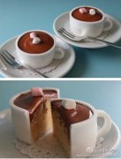 Coffee cup cake