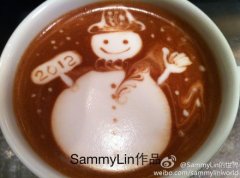 SammyLin Coffee Lafayette: snowman