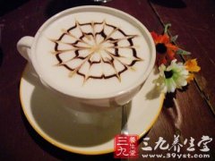 Mocha coffee is mellow and delicious.