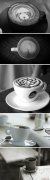 Black and white photos of the coffee world