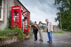 Mini self-service phone booth coffee shop