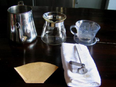 The specific steps of making hand-made coffee