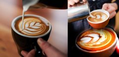 Coffee flower drawing technology tulip coffee flower drawing method