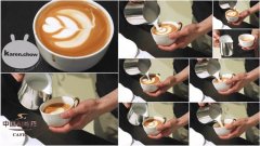 The common sense of coffee illustrates the whole process of making coffee flowers.