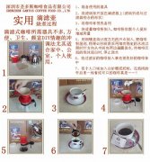 Coffee common sense illustration of the process of making coffee in trickling filter pot