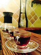 Stimulation of slightly acidity in shallow roasted coffee