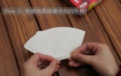 The folding method of filter paper for making single coffee