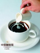 Coffee companion the combination of coffee and milk