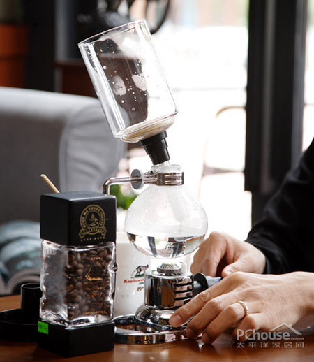 Coffee expert 6 steps to process handmade coffee siphon pot to brew coffee