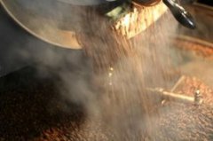 Four stages of professional coffee bean roasting