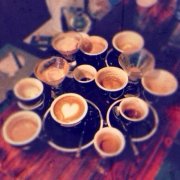 Drinking different kinds of coffee requires different coffee cups.