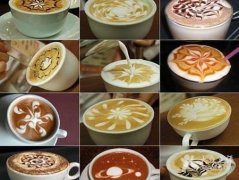 Cappuccino coffee can be drunk dry or wet