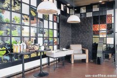 The use of coffee grounds as furniture coffee grounds
