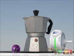 A coffee pot that allows you to taste strong coffee.