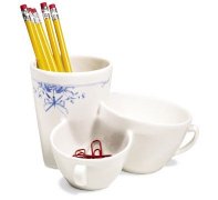 Lazy people use coffee cups Desk Tidy kit coffee cups