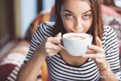 Five cups of coffee a day are good for your health.