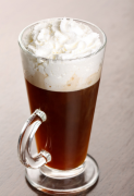 Hawaiian ice cream coffee with tropical island style