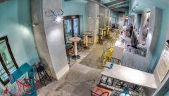 Eco-bike themed cafe coffee shop recommendation