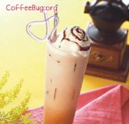 The production of floating iced coffee the steps of making Italian coffee fancy coffee