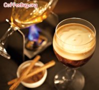Warm Italian coffee in the bitter cold of Irish coffee