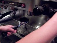 Illustration of the detailed steps of Espresso coffee extraction how to do Italian concentration