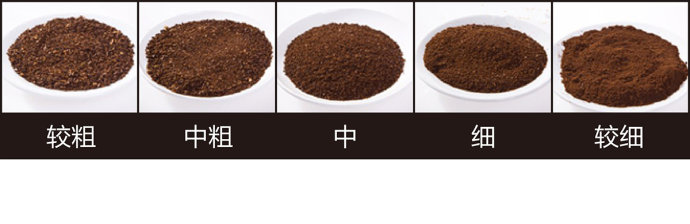 The method of pressing the pot suggests grinding coarse manual brewing siphon pot medium grinding fineness