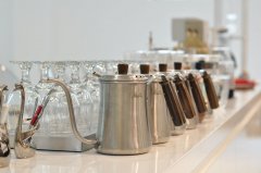 Melitta stainless steel wooden handle 1.3L hand punching pot made in Germany