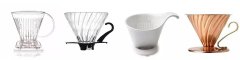 The method of brewing coffee with hand filter cup coffee utensils