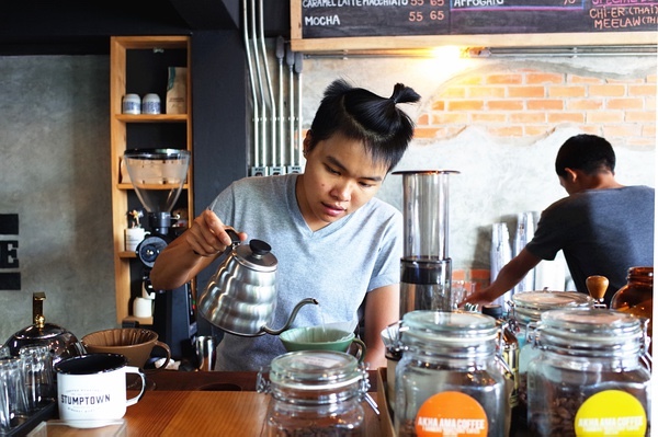 Pacamara Coffee concentrated Latte Doppio Thai Cafe